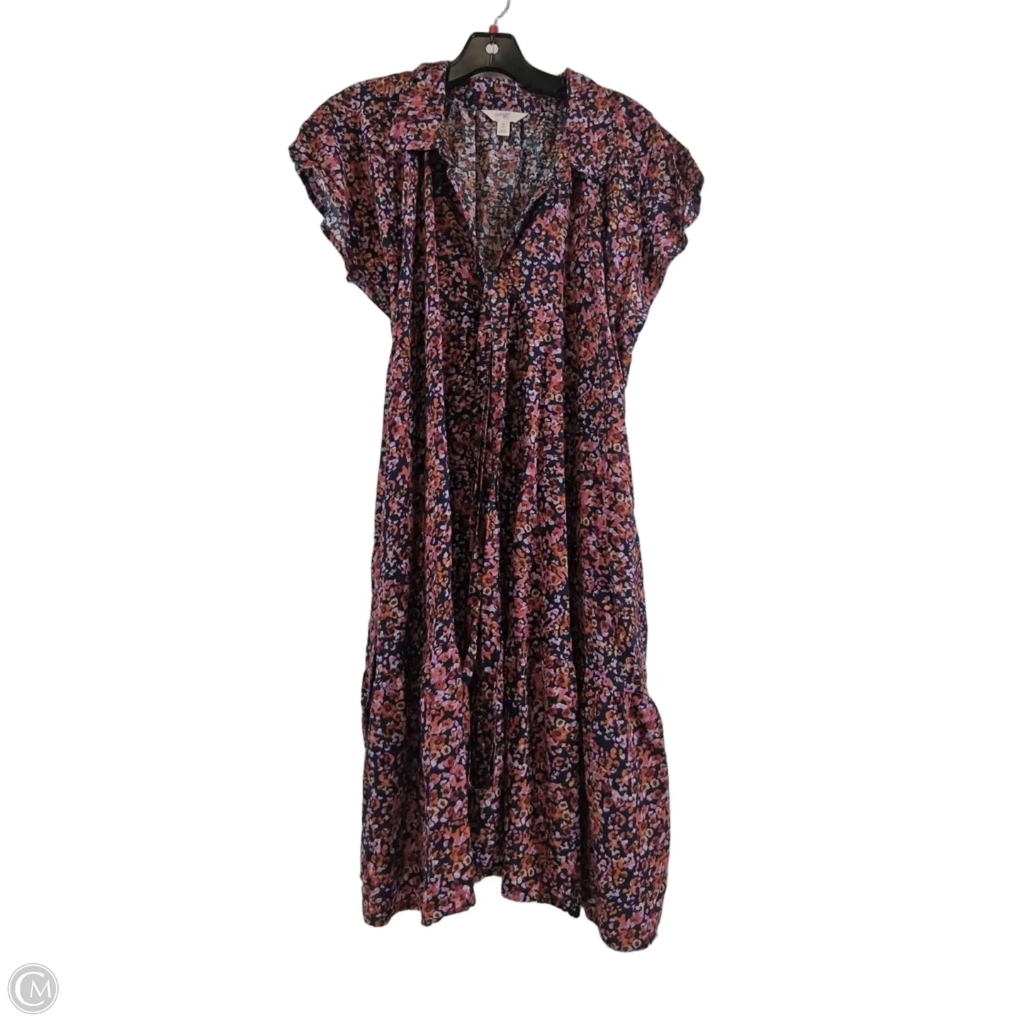 Dress Casual Short By Terra & Sky In Orange & Purple, Size: 12