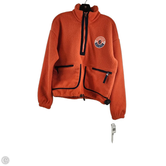 Athletic Jacket By Clothes Mentor In Orange, Size: S