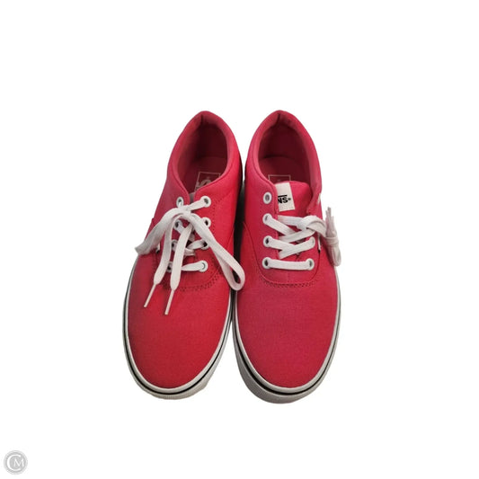 Shoes Sneakers By Vans In Pink, Size: 8.5