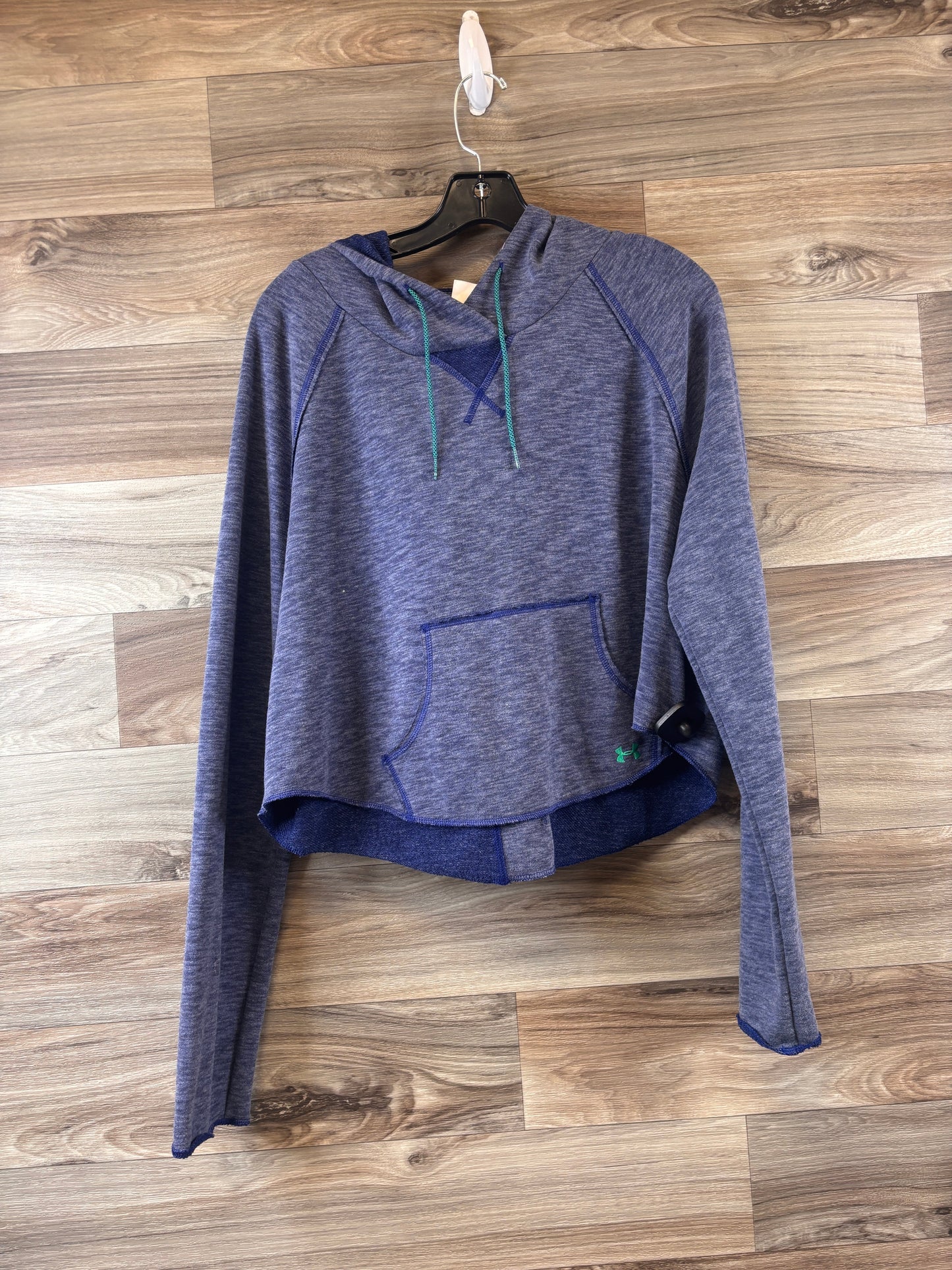 Sweatshirt Hoodie By Under Armour In Blue, Size: L