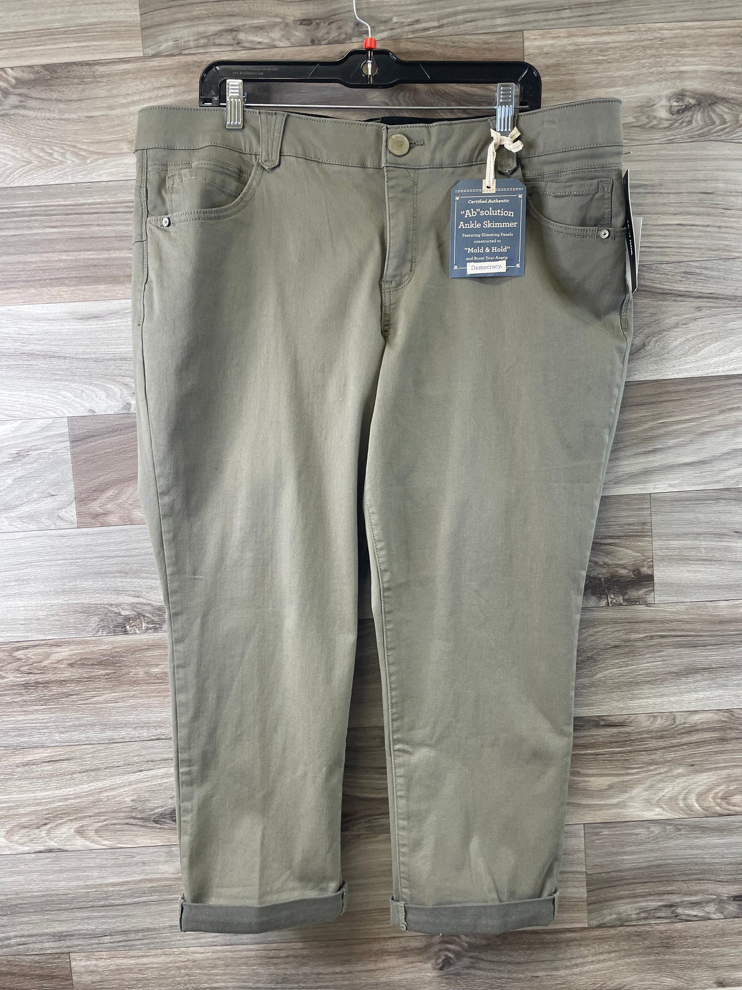 Pants Chinos & Khakis By Democracy In Green, Size: 20