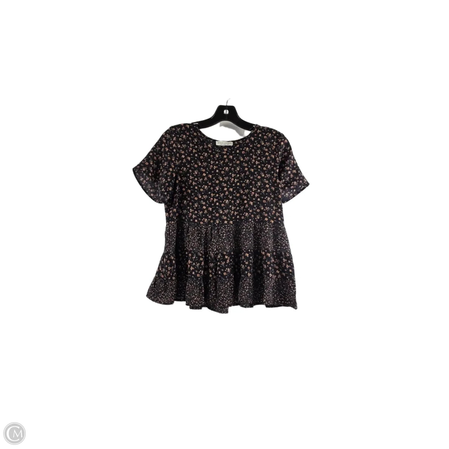 Top Short Sleeve By Paper Crane In Floral Print, Size: Xs