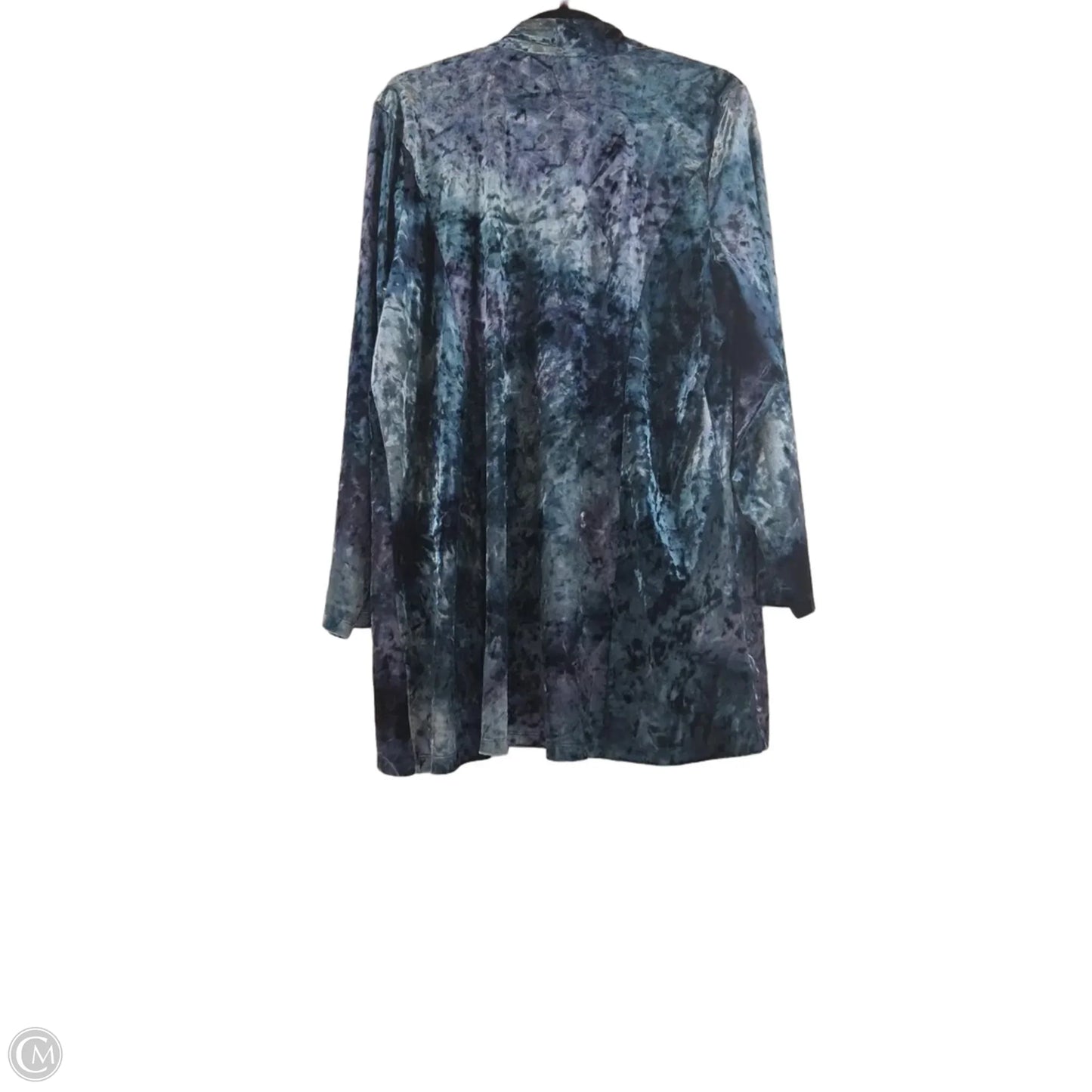 Cardigan By Susan Graver In Blue, Size: Xl