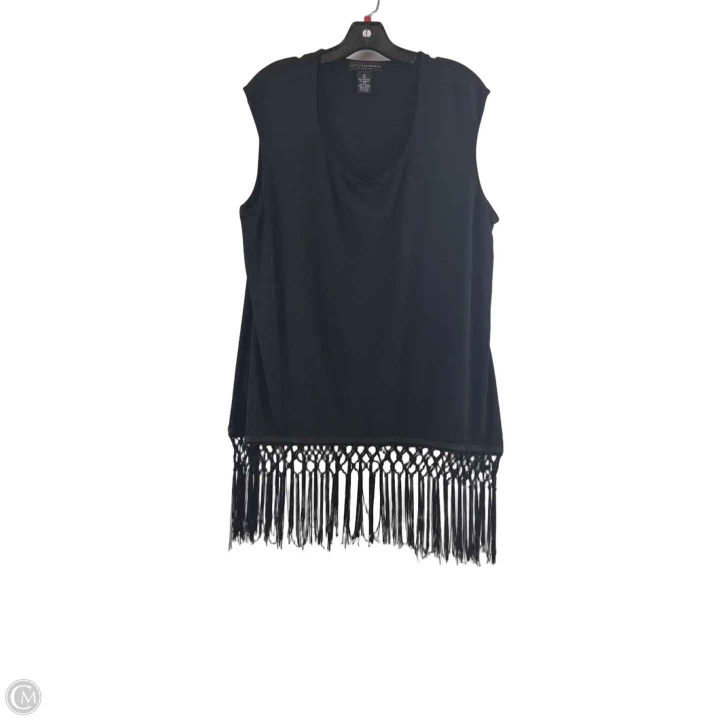 Top Sleeveless By Grace Elements In Black, Size: 2x