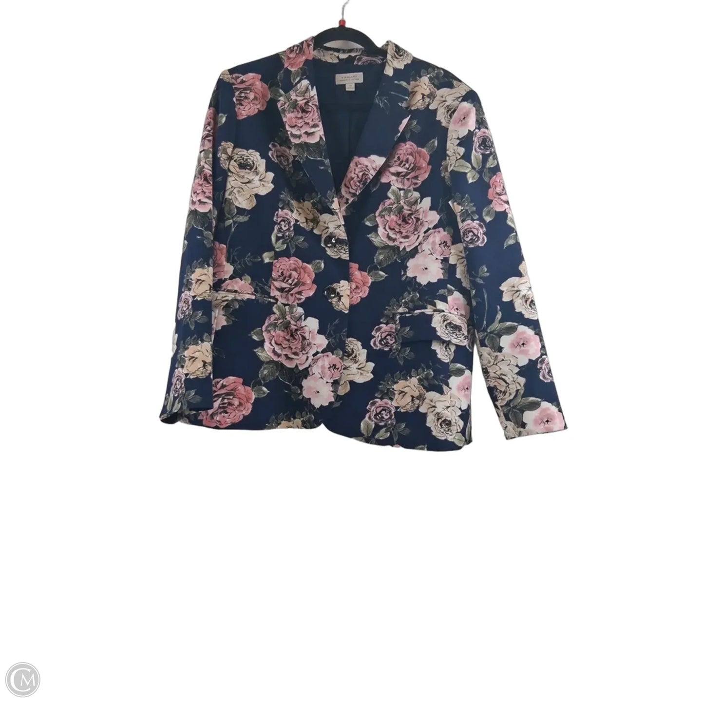 Blazer By Tahari By Arthur Levine In Navy, Size: Xl