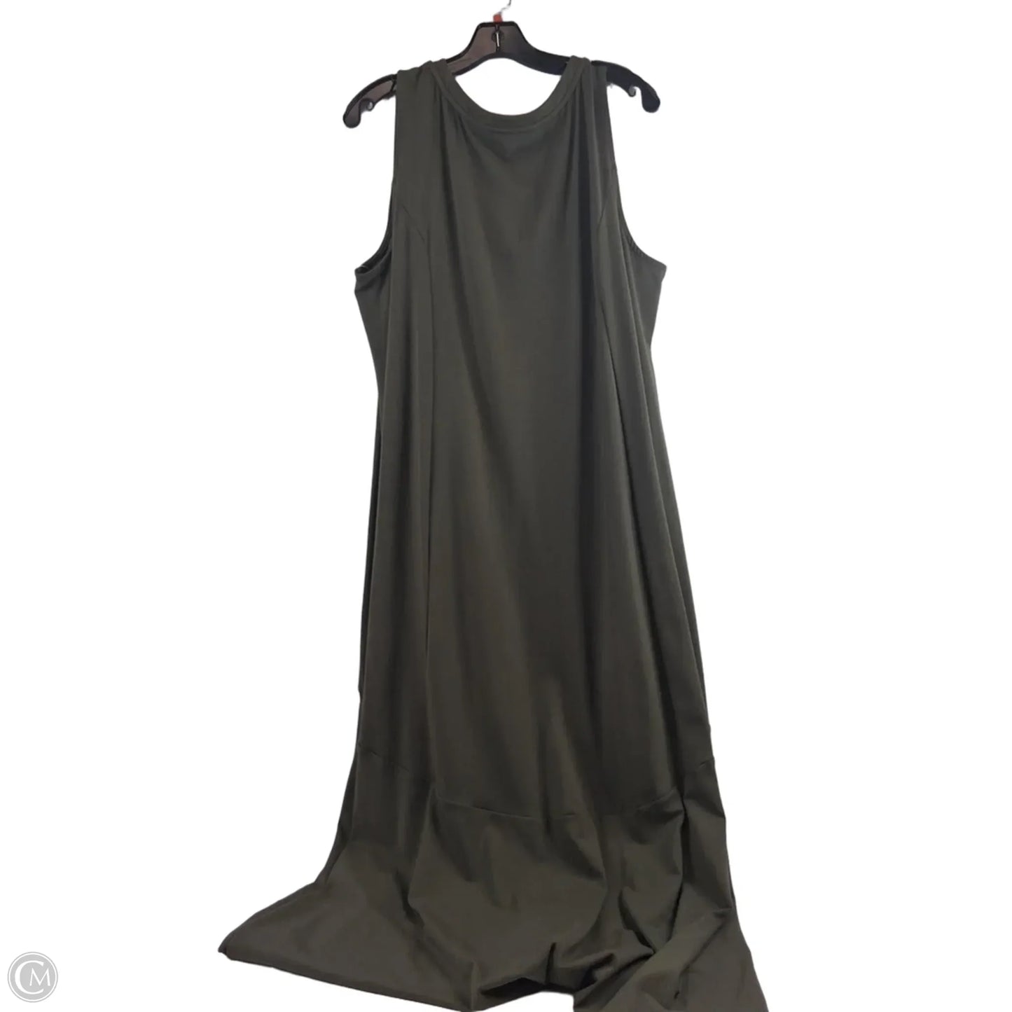 Dress Casual Midi By Isaac Mizrahi Live Qvc In Green, Size: Xlp