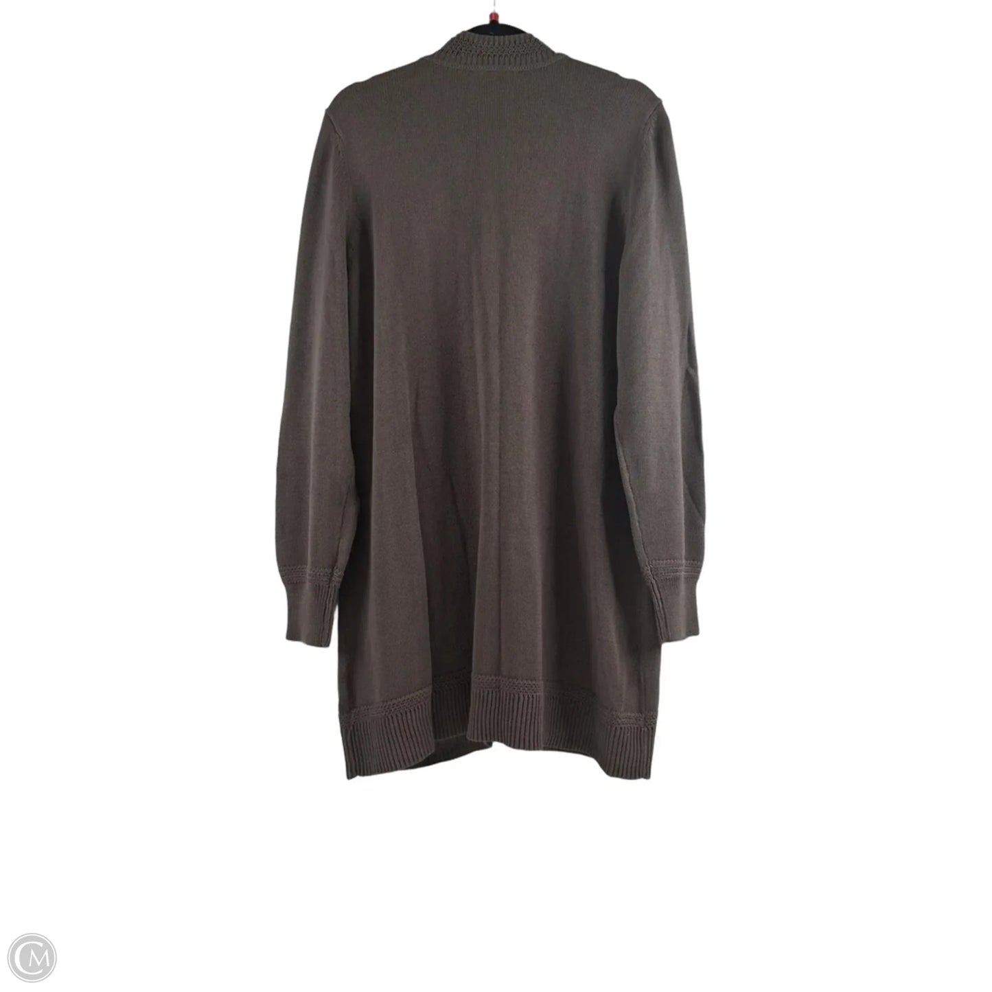Sweater Cardigan By Isaac Mizrahi Live Qvc In Taupe, Size: Xl