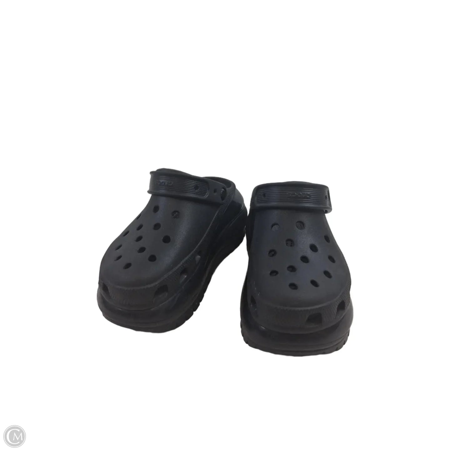Shoes Heels Platform By Crocs In Black, Size: 7