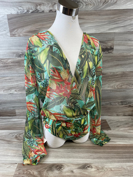 Tropical Print Swimsuit Cme, Size L