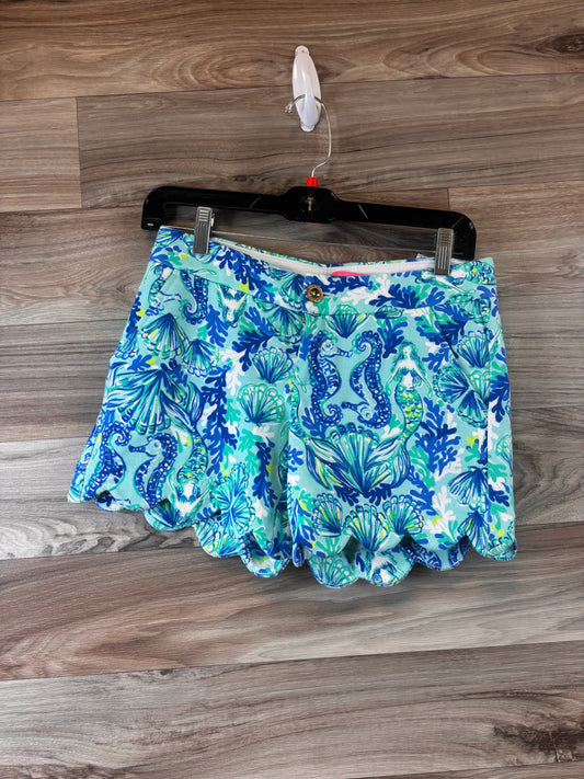 Blue & Green Shorts Designer Lilly Pulitzer, Size 0