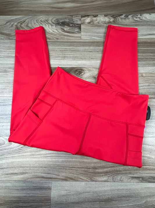 Red Athletic Leggings Zyia, Size S