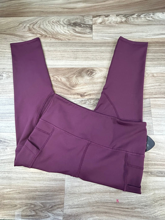 Purple Athletic Leggings Zyia, Size S