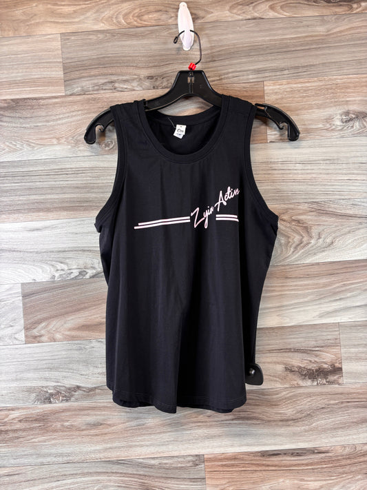 Black & Pink Athletic Tank Top Zyia, Size M