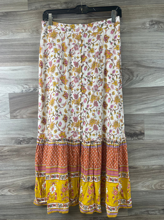 Orange & Yellow Skirt Maxi Cme, Size 4