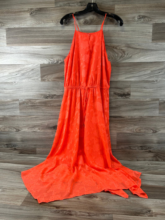 Orange Dress Casual Maxi Ana, Size L