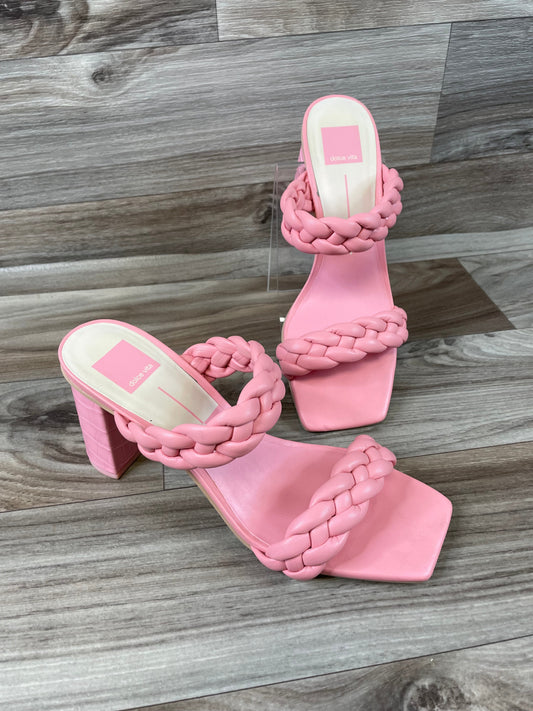 Coral Sandals Heels Block Dolce Vita, Size 10