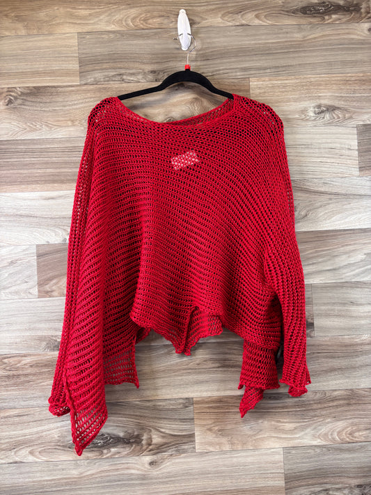 Red Sweater Clothes Mentor, Size L