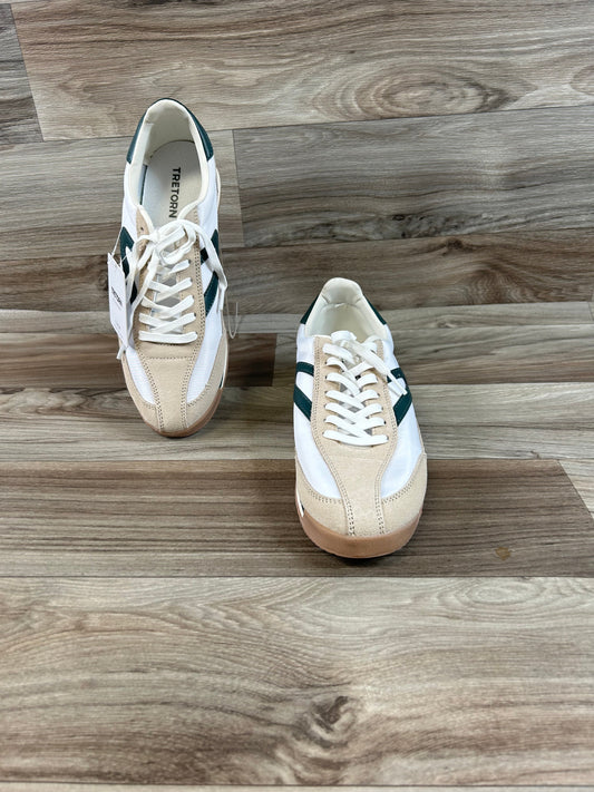 Tan & White Shoes Athletic Clothes Mentor, Size 9.5