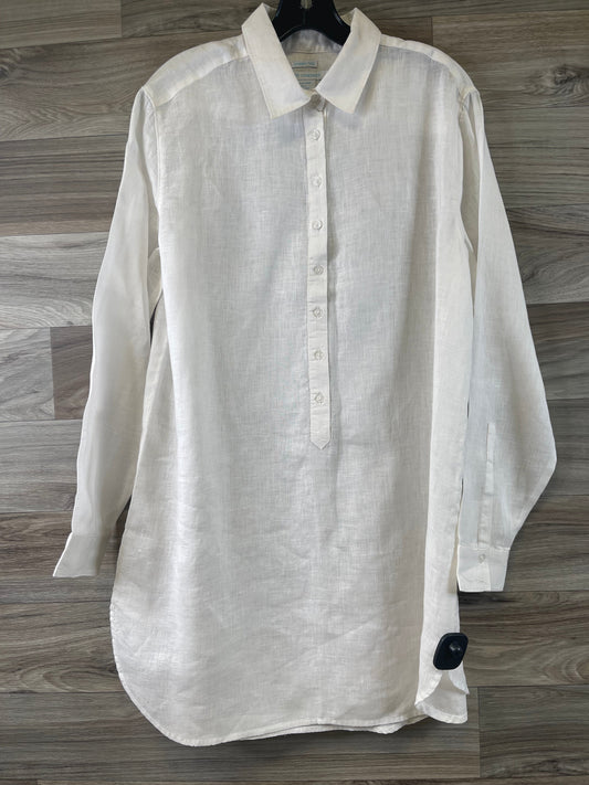 White Tunic Long Sleeve Clothes Mentor, Size L