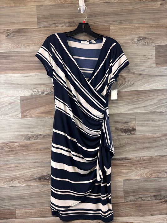 Blue & White Dress Casual Midi New York And Co, Size S