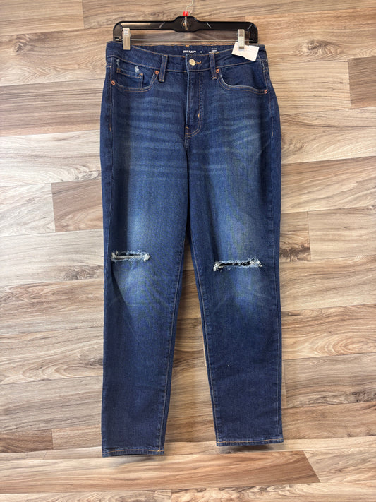 Jeans Straight By Old Navy In Blue Denim, Size: 14