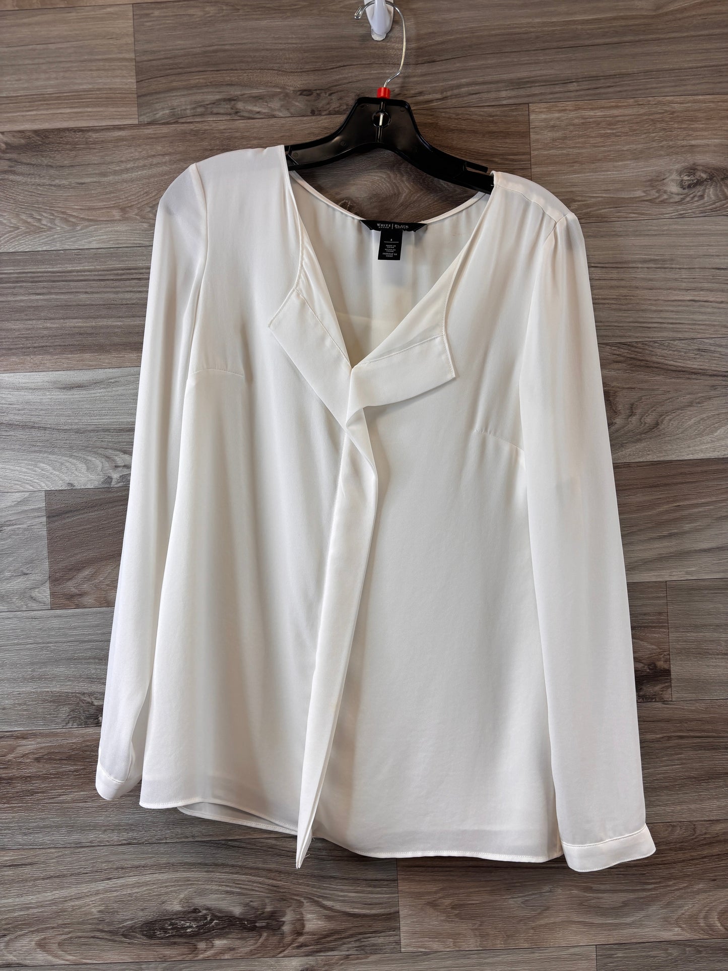 Top Long Sleeve Basic By White House Black Market In White, Size: S