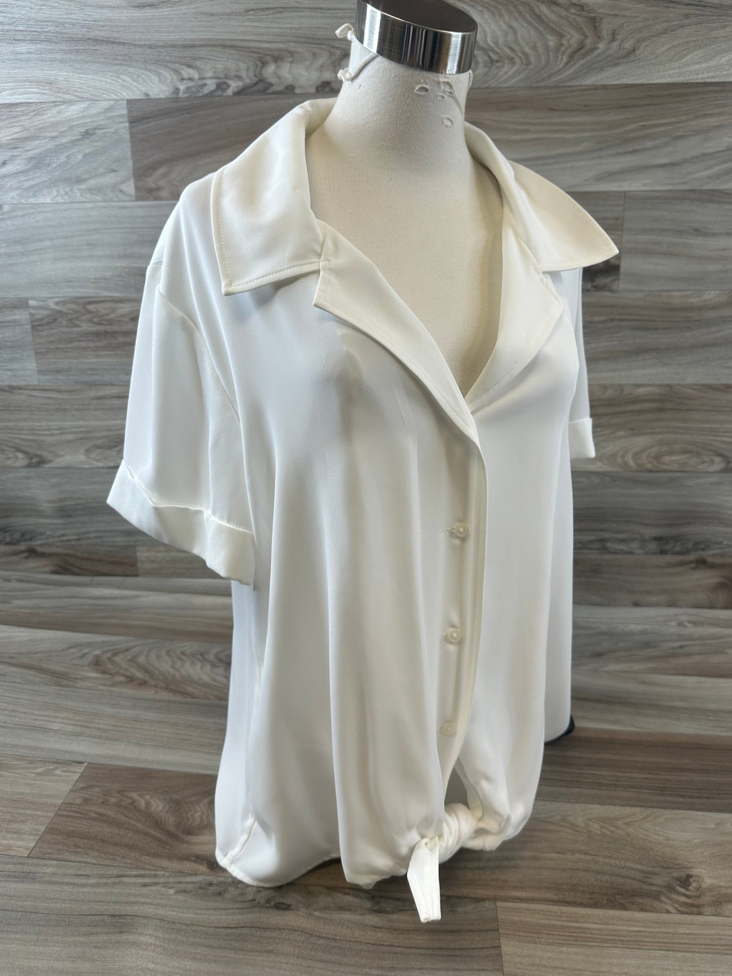 Top Short Sleeve By Tommy Hilfiger In White, Size: L