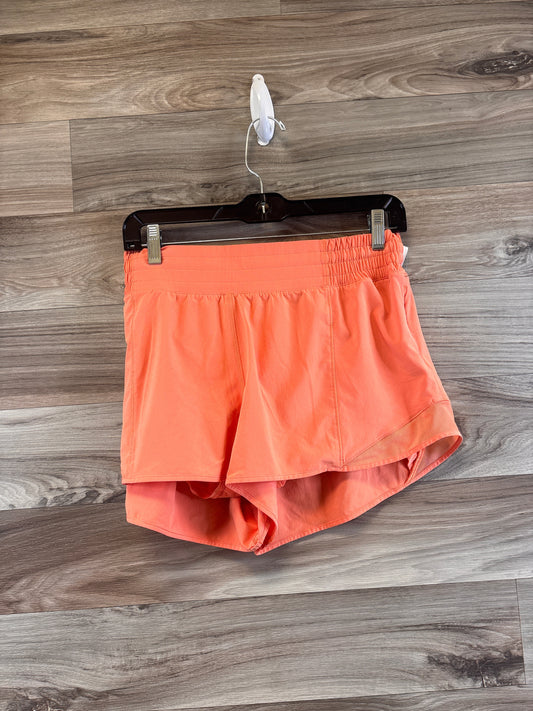 Athletic Shorts By Lululemon In Orange, Size: Xl