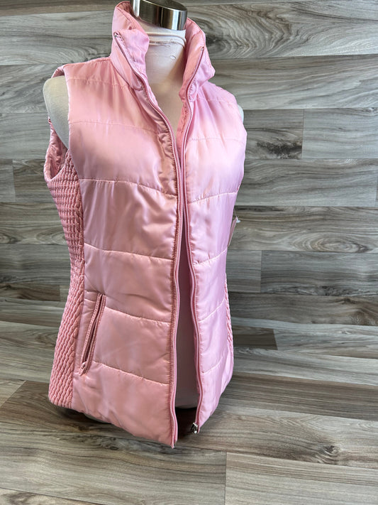 Vest Puffer & Quilted By Liz Claiborne In Pink, Size: S