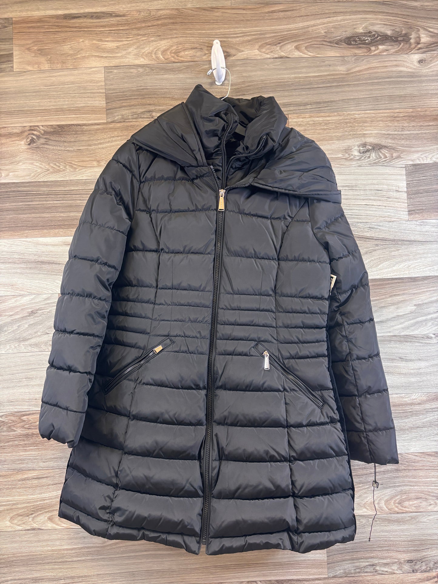 Coat Puffer & Quilted By Shelli Segal In Black, Size: M