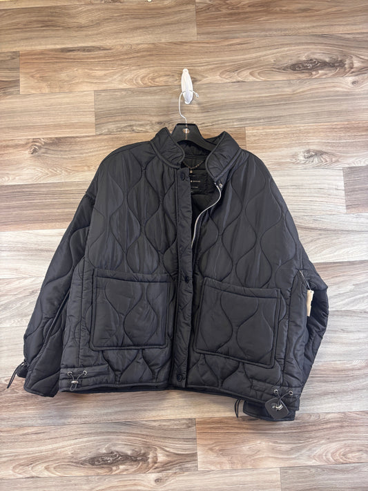 Jacket Puffer & Quilted By Lucky Brand In Black, Size: L