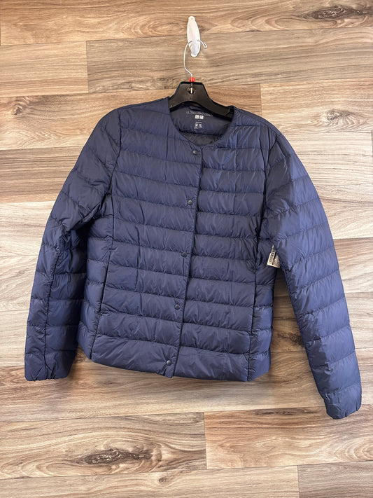 Jacket Puffer & Quilted By Uniqlo In Navy, Size: S