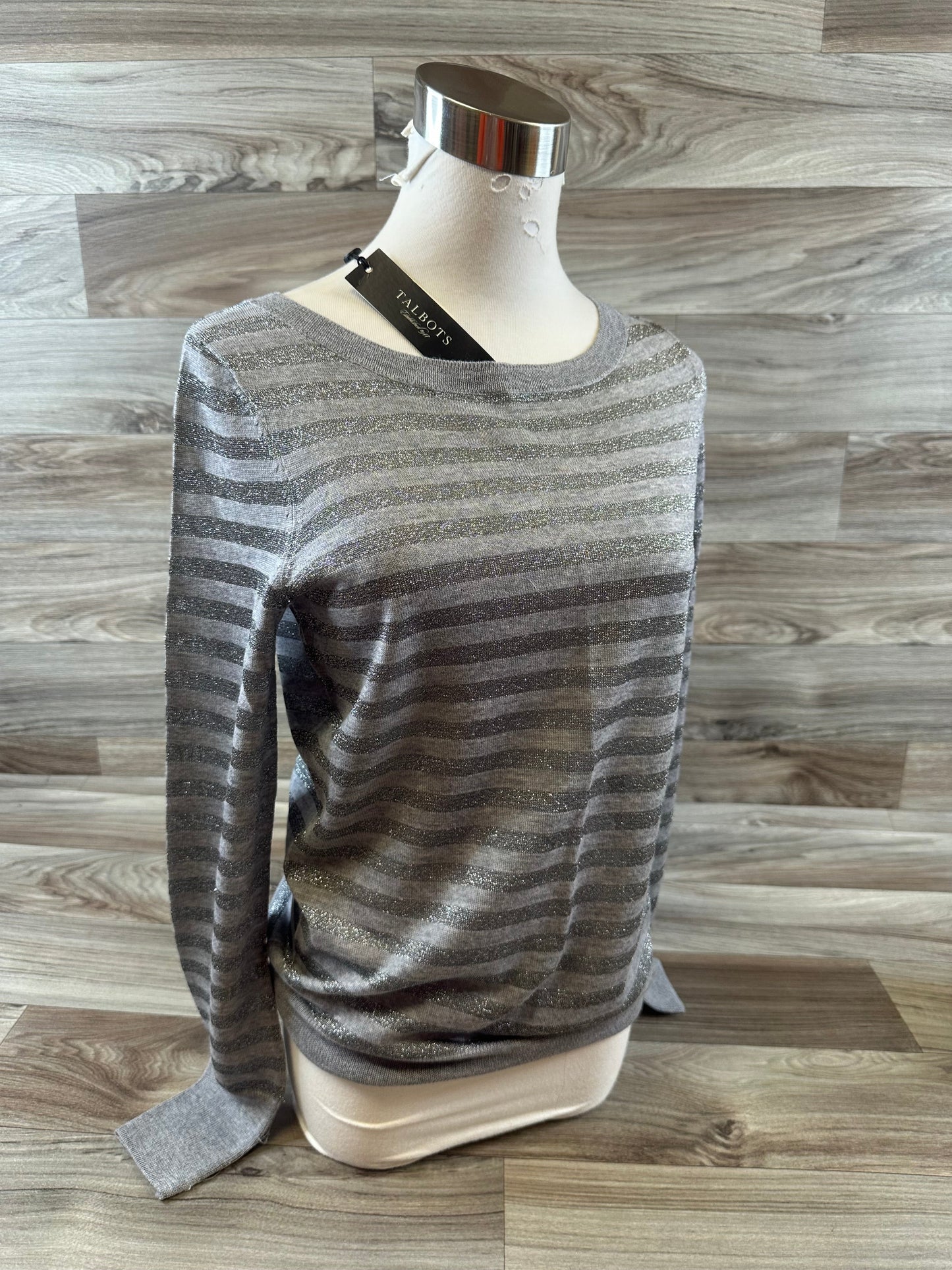 Top Long Sleeve By Talbots In Grey, Size: S