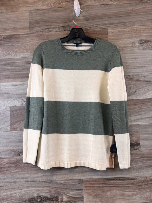 Top Long Sleeve By Talbots In Cream & Green, Size: Xs