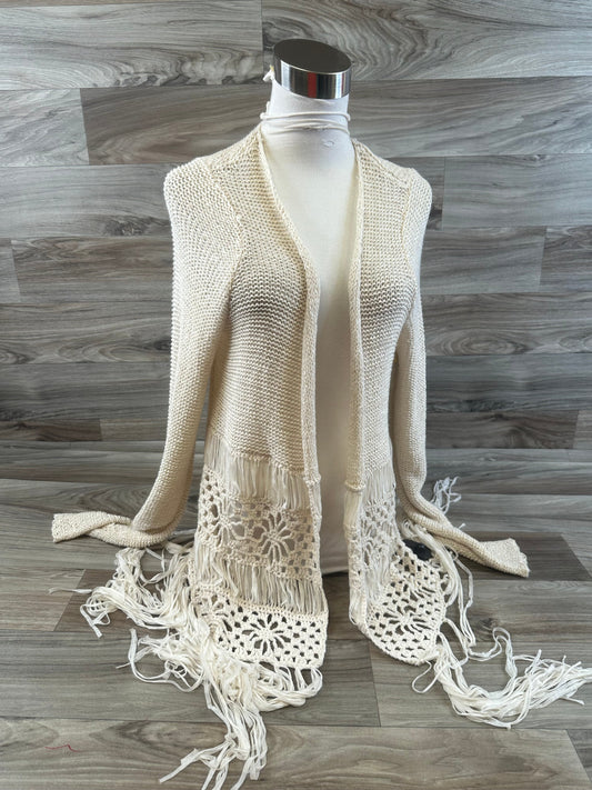 Sweater Cardigan By Knox Rose In Cream, Size: M