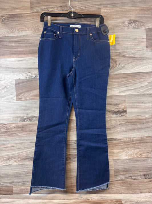 Jeans Flared By Nine West Apparel In Blue Denim, Size: 6