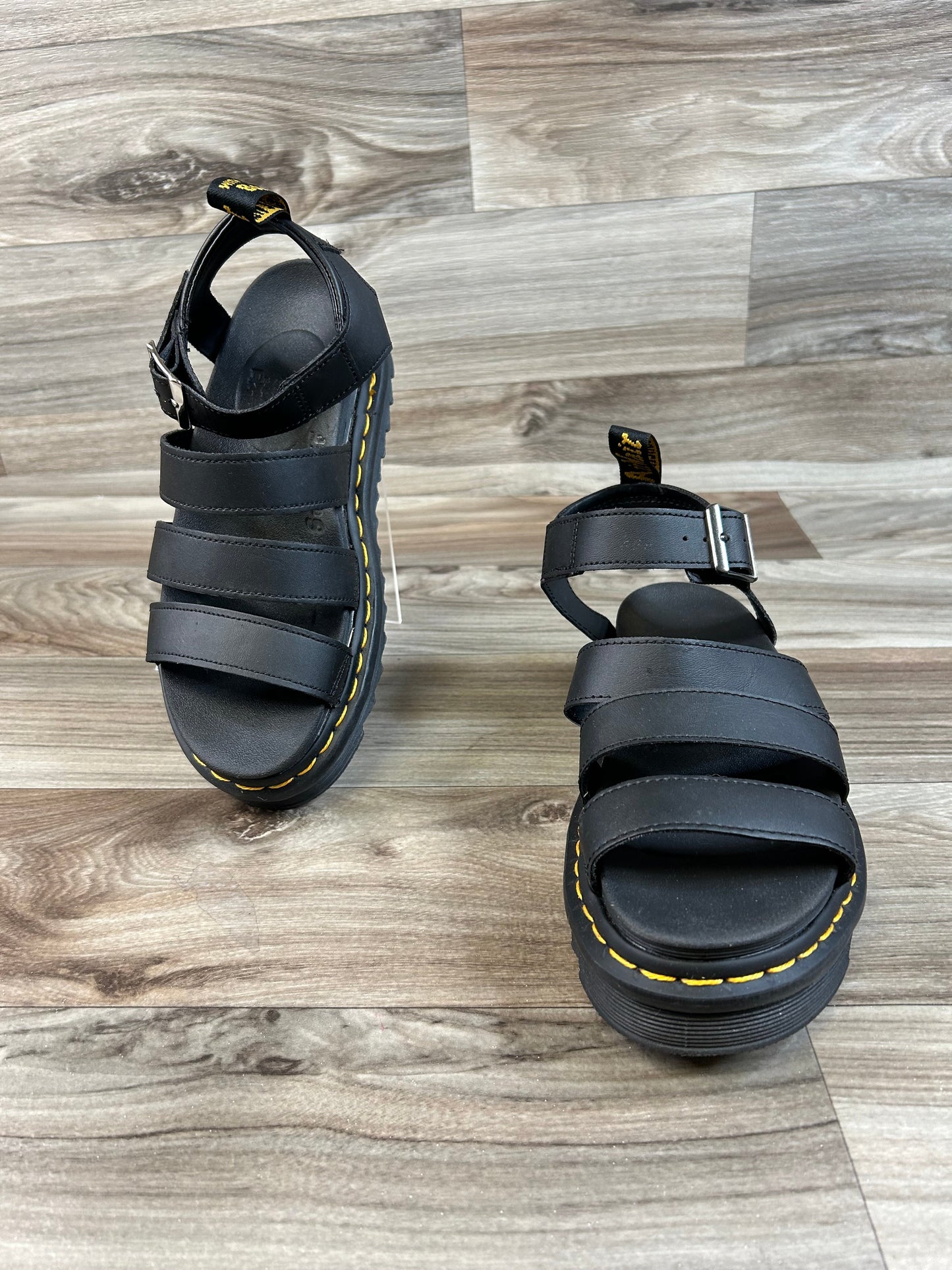 Sandals Designer By Dr Martens In Black, Size: 7