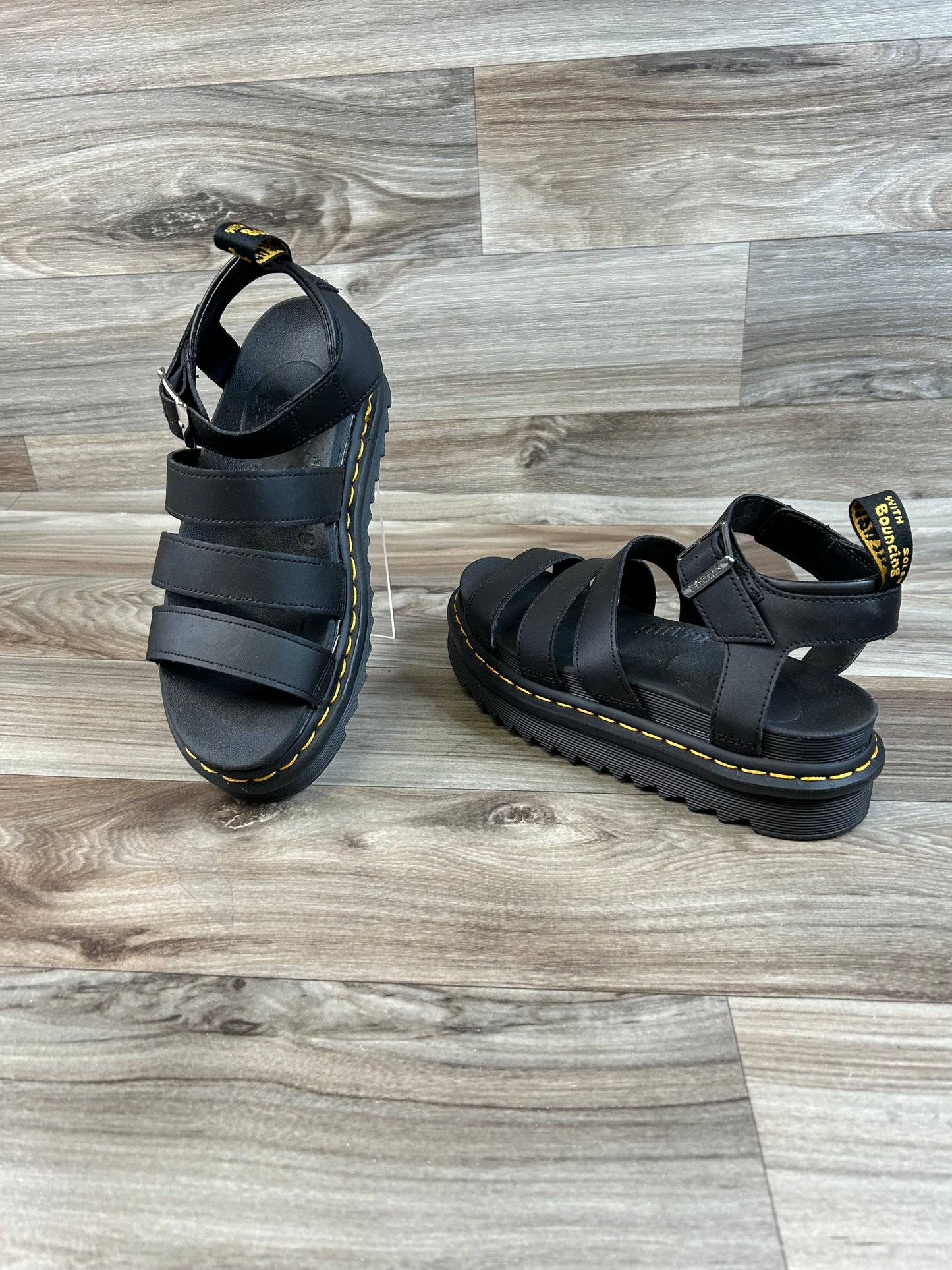 Sandals Designer By Dr Martens In Black, Size: 7