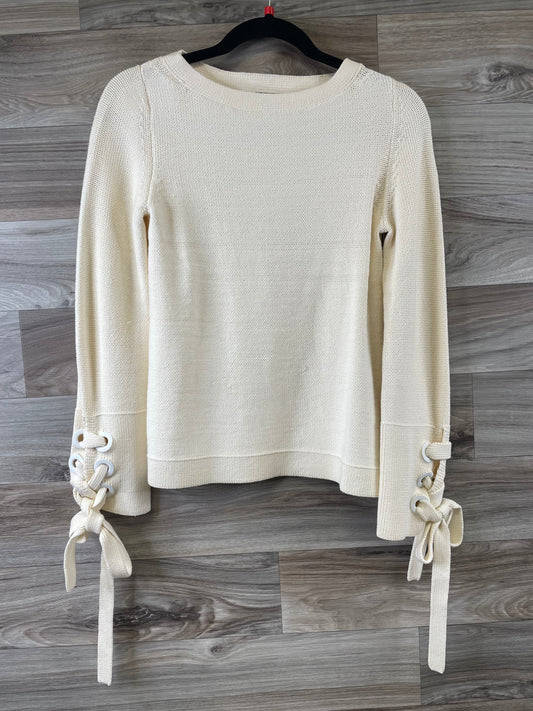 Sweater By Ann Taylor In Ivory, Size: Xs