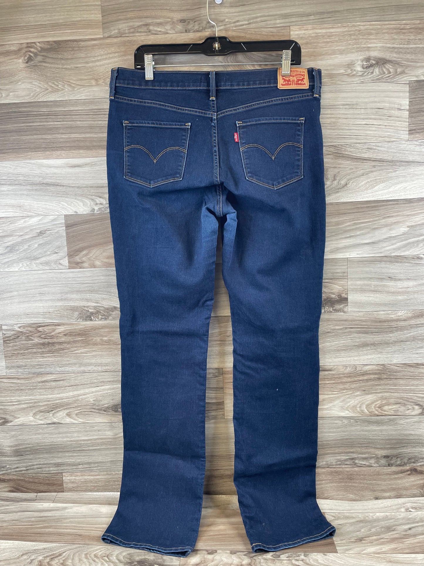 Jeans Straight By Levis In Blue Denim, Size: 10