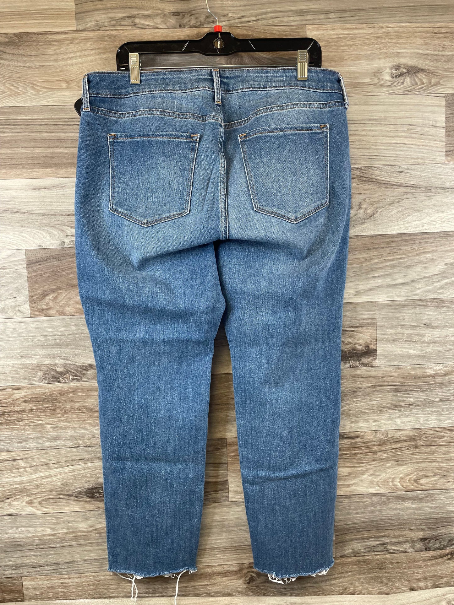 Jeans Straight By Old Navy In Blue Denim, Size: 16