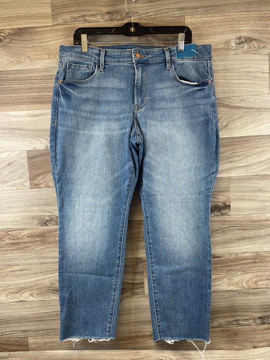 Jeans Straight By Old Navy In Blue Denim, Size: 16