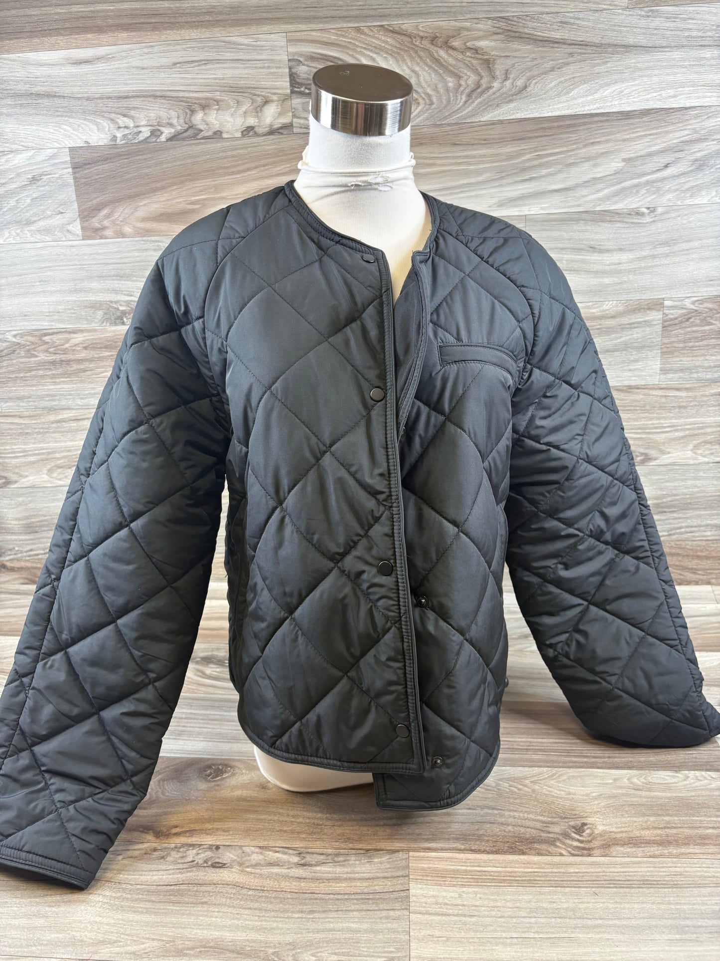 Jacket Puffer & Quilted By Clothes Mentor In Black, Size: S