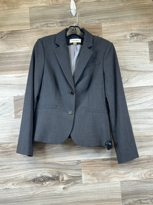 Blazer By Calvin Klein In Grey, Size: S