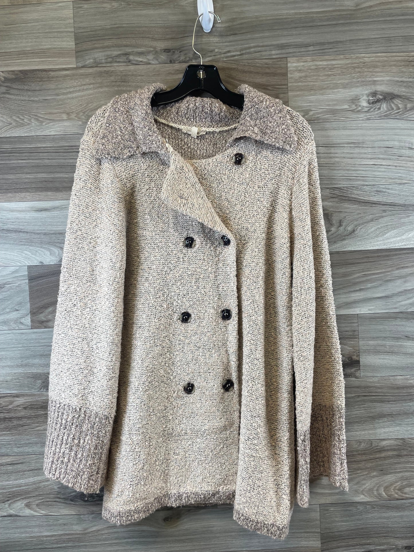 Sweater Cardigan By Mystree In Tan, Size: M