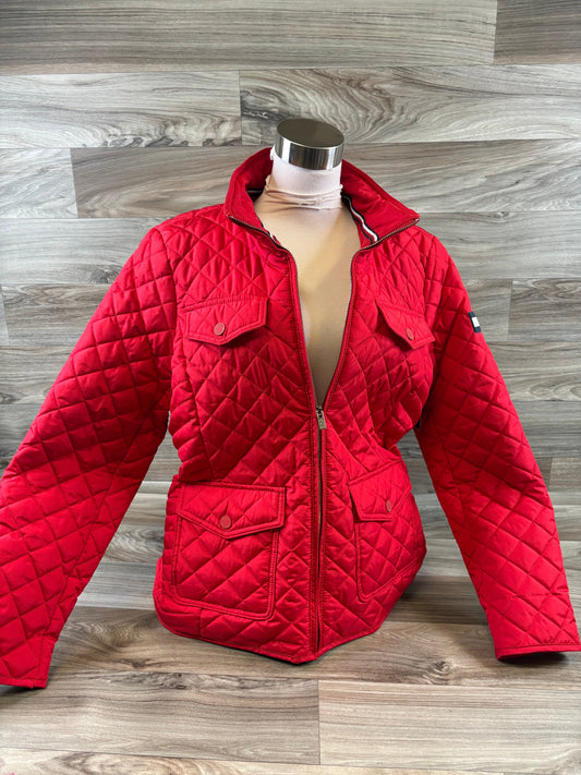 Jacket Puffer & Quilted By Tommy Hilfiger In Red, Size: L