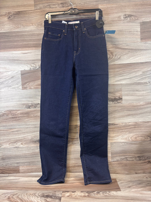 Jeans Straight By Levis In Blue Denim, Size: 6