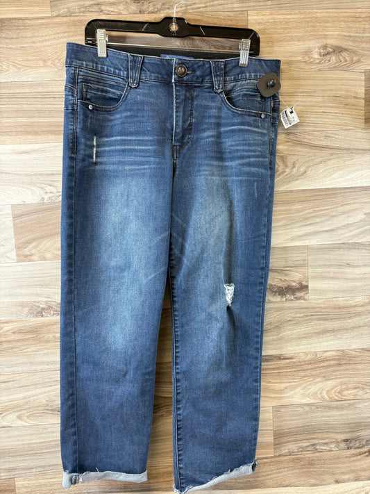 Jeans Straight By Democracy In Blue Denim, Size: 12p