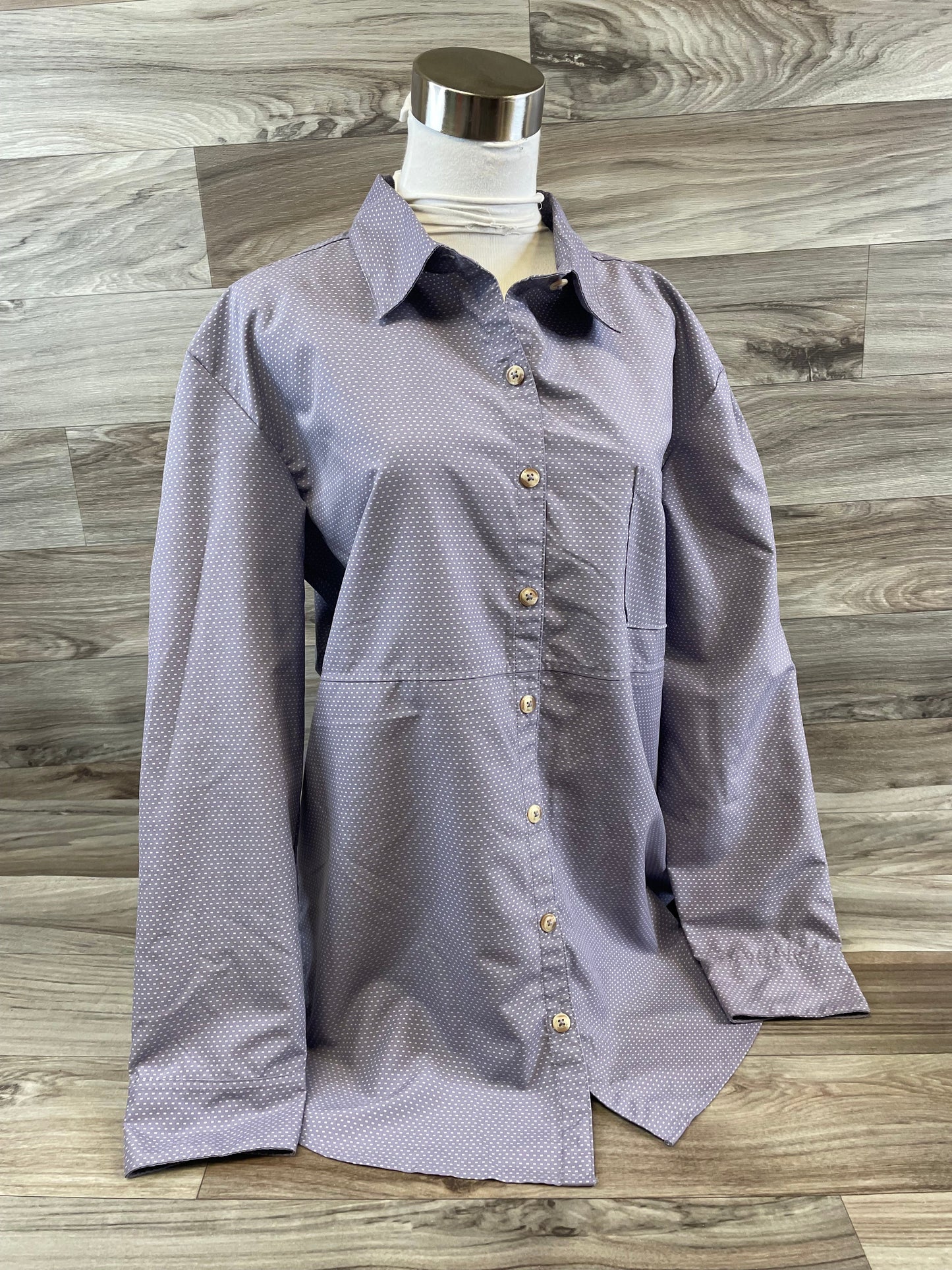 Top Long Sleeve By The North Face In Purple, Size: L