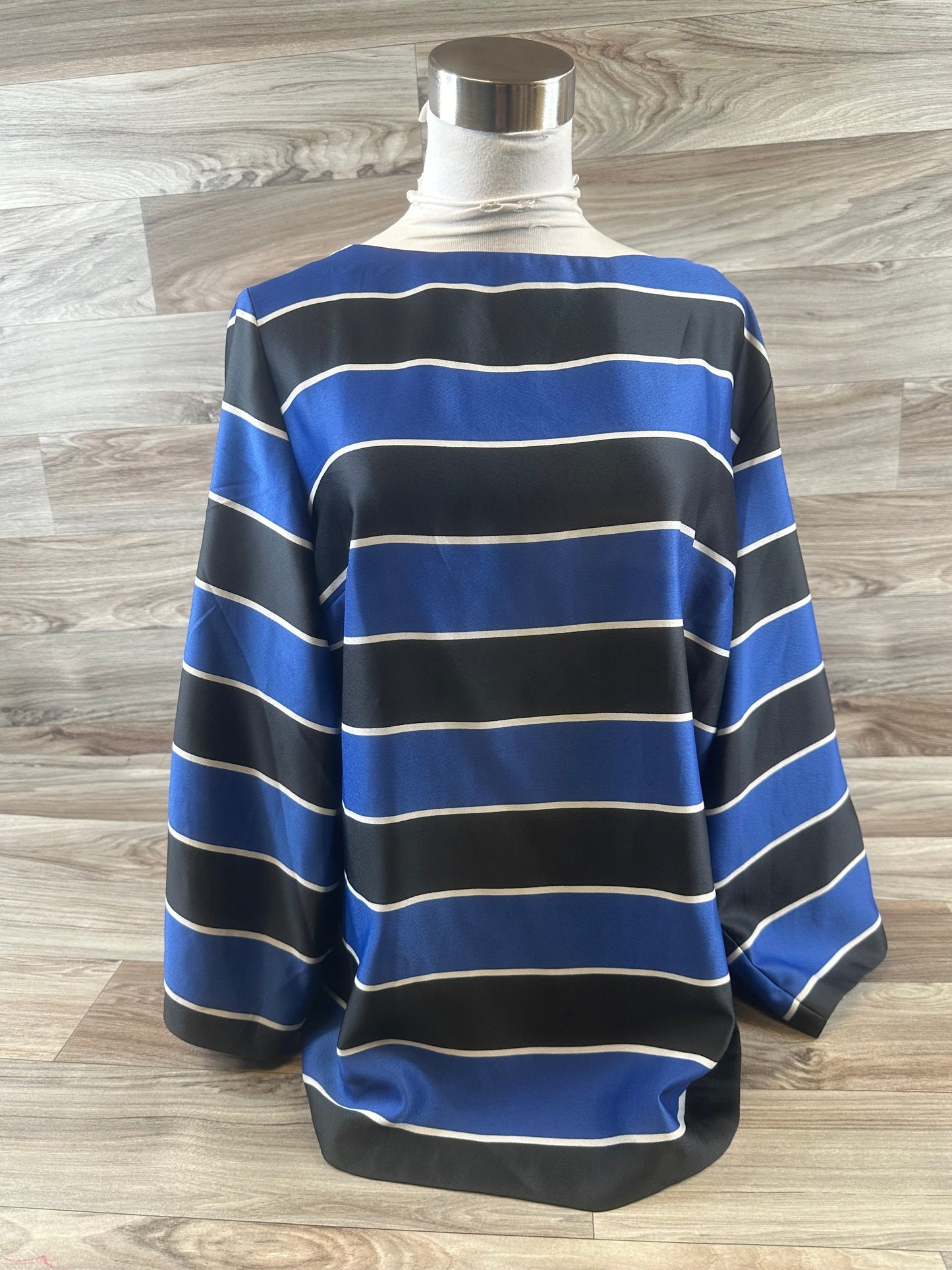 Top 3/4 Sleeve Basic By Banana Republic In Striped Pattern, Size: Xl